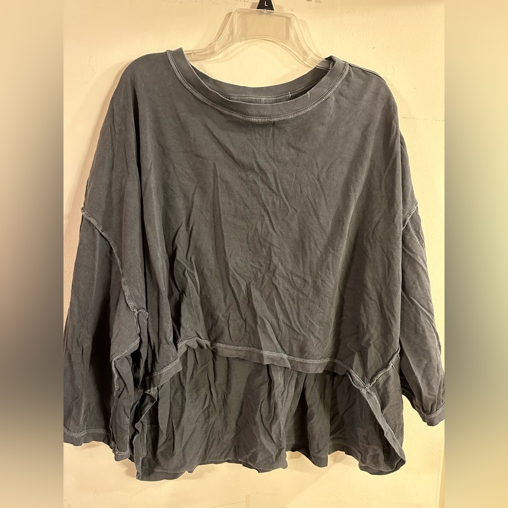 We the free high low crop drop shoulder t shirt free people